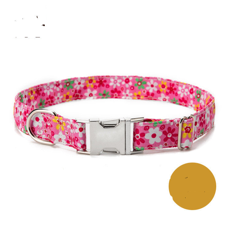 Collar para perro ajustable de nailon, personalizado con placa de identificación grabada gratis con nombre.