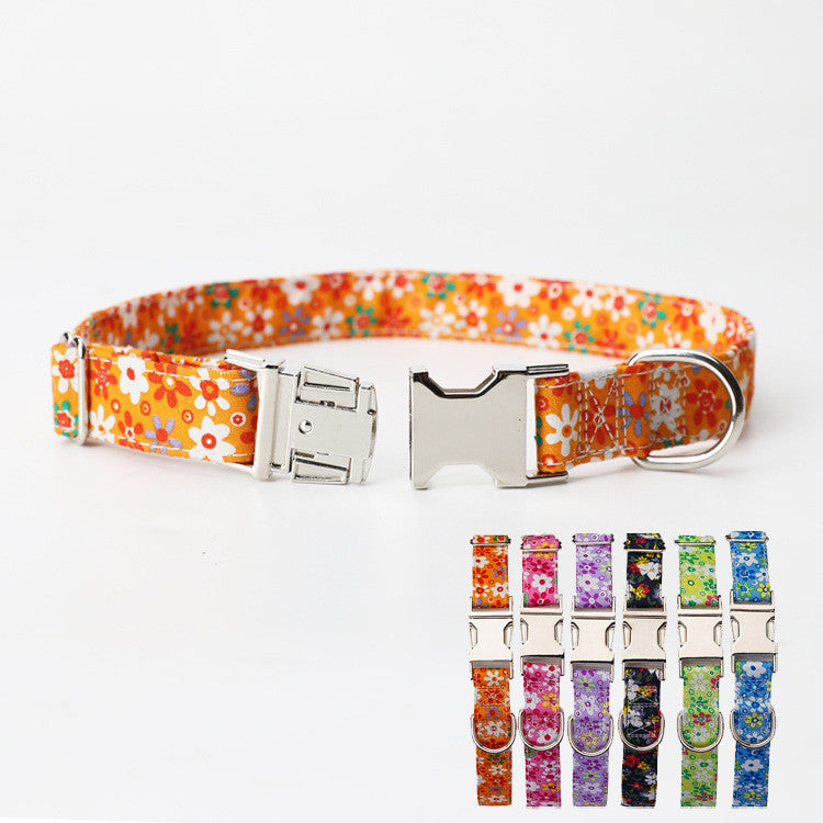 Collar para perro ajustable de nailon, personalizado con placa de identificación grabada gratis con nombre.