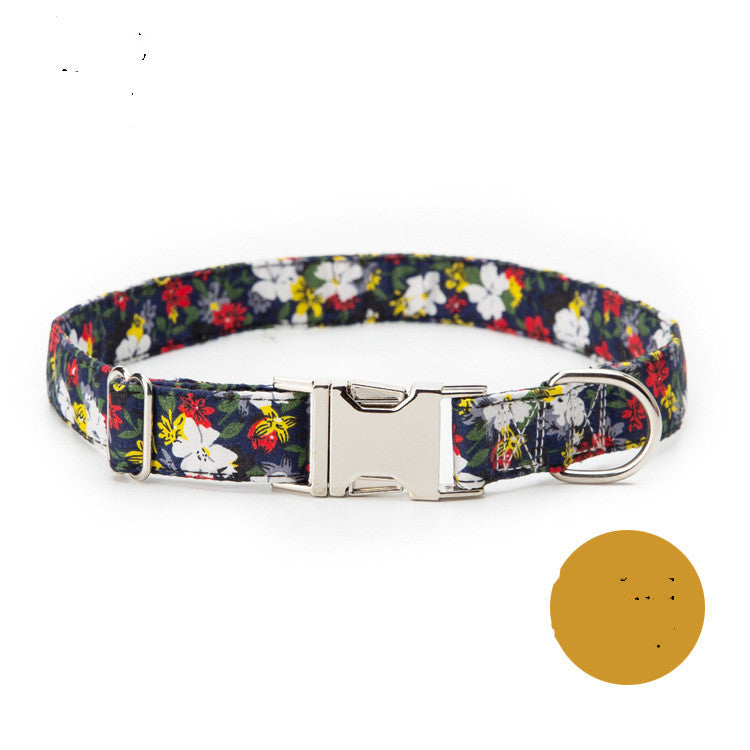 Collar para perro ajustable de nailon, personalizado con placa de identificación grabada gratis con nombre.