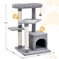 NNECW 4-Layer Cat Tree with Scratching Posts for pet